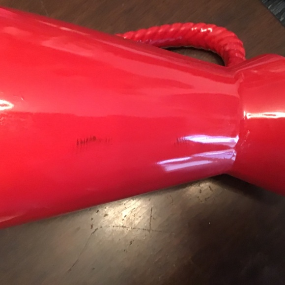 STOKES Ceramic Red Pitcher Jug Rope Design - Picture 8 of 8